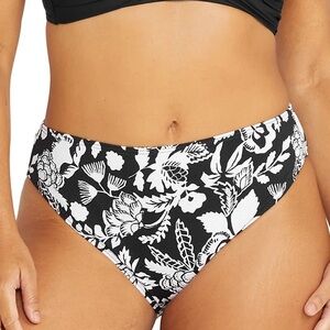 Artesands Cantata Forte Black Monet Curve Fit Mid Rise Swim Bikini Bottom